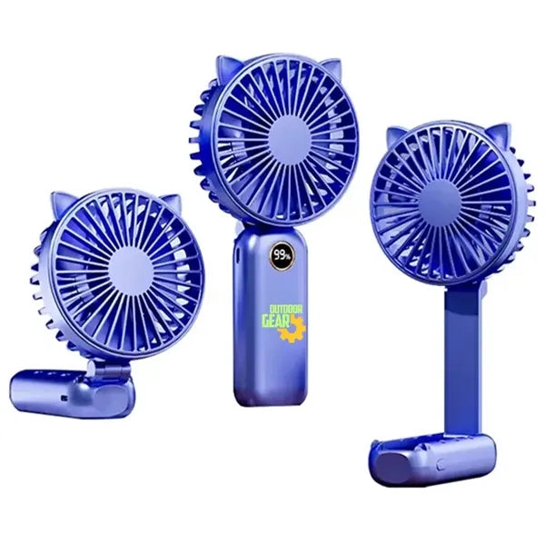 Mini 5-Speed Adjustable Desk and Handheld Fan