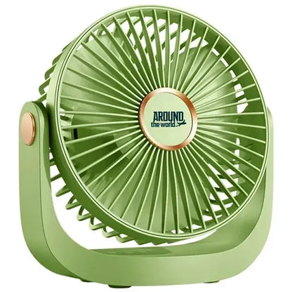 5-Speed Portable Rechargeable Desk Fan with Cover