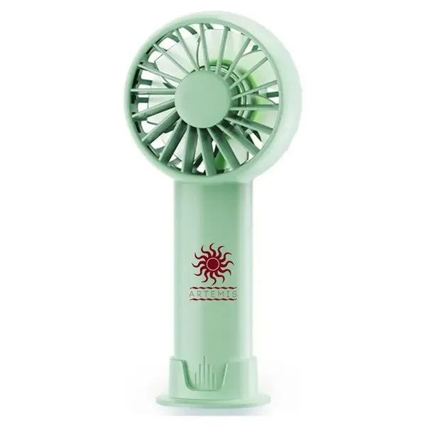 3-Speed USB Rechargeable Battery Fan with Base