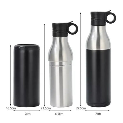 2 In 1 Can Cooler Thermo Bottle