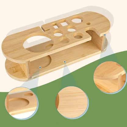 9-Piece Cocktail Shaker Set with Bamboo Stand