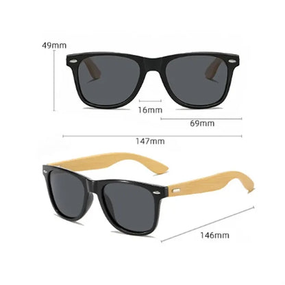Eco-Friendly Sunglasses with Bamboo Frame