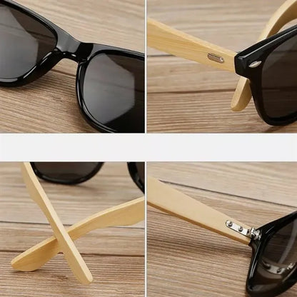 Eco-Friendly Sunglasses with Bamboo Frame