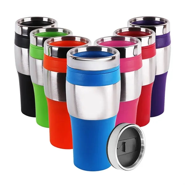 16 OZ Stainless Steel Travel Mug with Lid