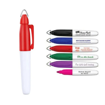 Fine Tip Permanent Marker w/Key Ring