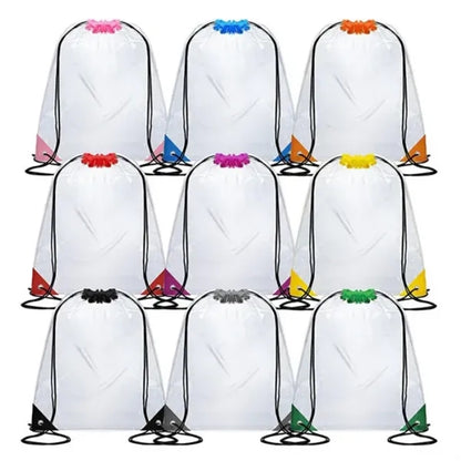 Clear Drawstring Backpacks Bags For Gym Sport Event
