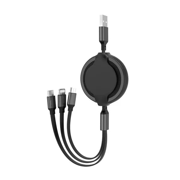 3-in-1Retractable USB Mobile Charging Cable