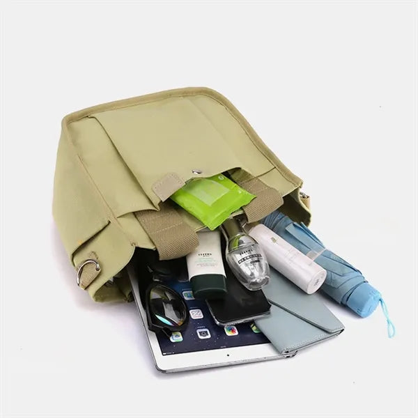 Portable Canvas Tote Bag Shopping Beach Travel