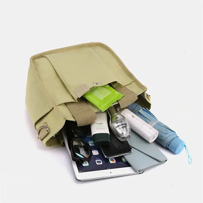 Portable Canvas Tote Bag Shopping Beach Travel