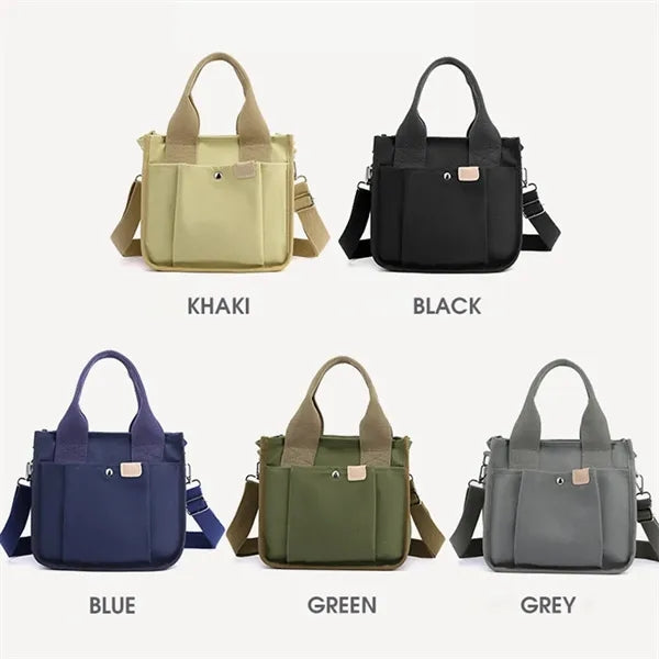 Portable Canvas Tote Bag Shopping Beach Travel
