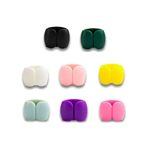 Desktop Cable Organizer Clip With Adhesive Backing