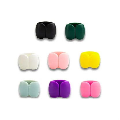Desktop Cable Organizer Clip With Adhesive Backing