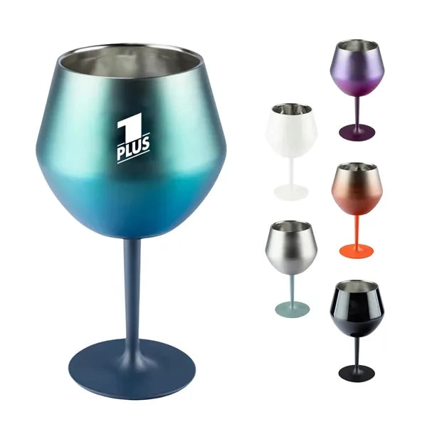 400ML Wine Glass with Stainless Steel Base