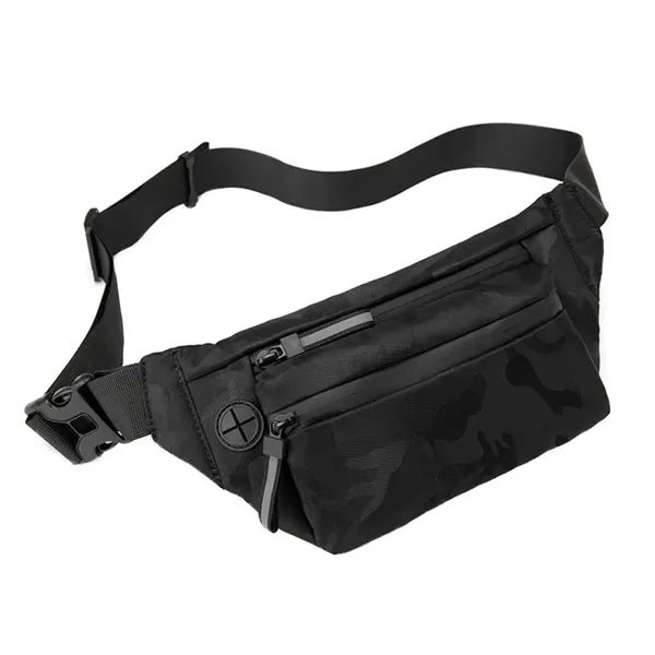 Men's Black Sling Chest Bag