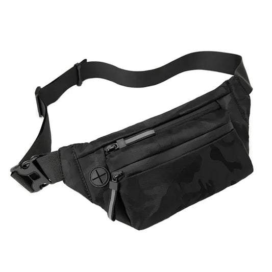 Men's Black Sling Chest Bag