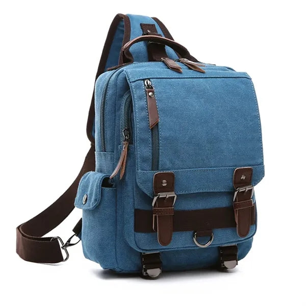 Retro Canvas Crossbody Messenger Bag
