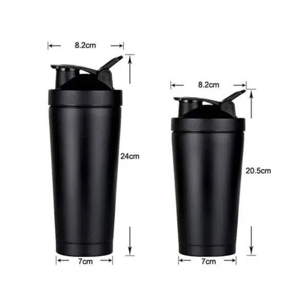 Shaker Bottle with Stainless Steel Mixing Ball