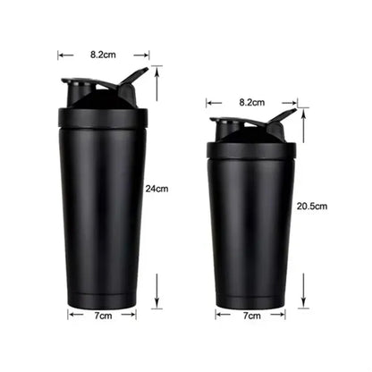 Shaker Bottle with Stainless Steel Mixing Ball