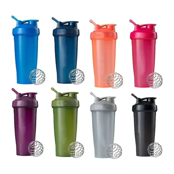Shaker Bottle with Stainless Steel Mixing Ball