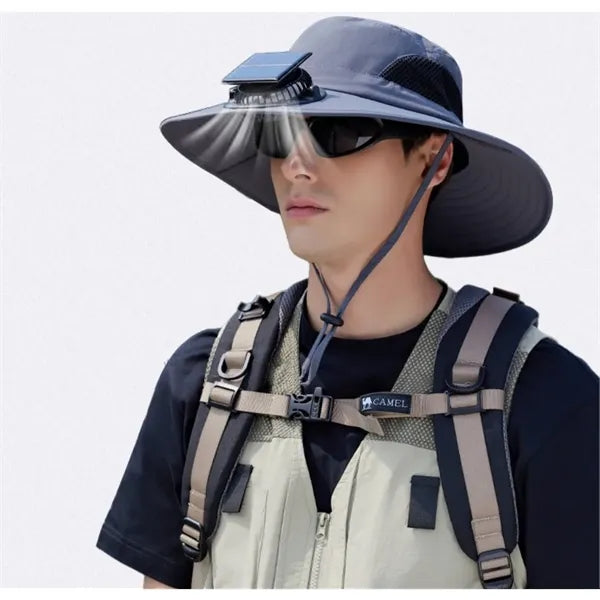 Sun Hat with Fan Solar Power