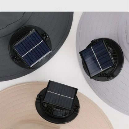 Sun Hat with Fan Solar Power