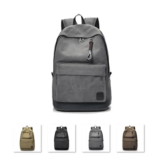 Durable Canvas College Laptop Backpack