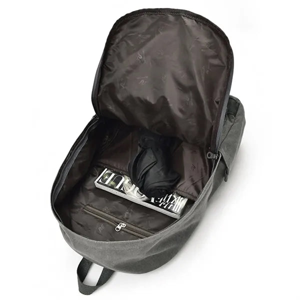 Durable Canvas College Laptop Backpack