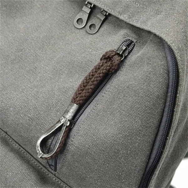 Durable Canvas College Laptop Backpack