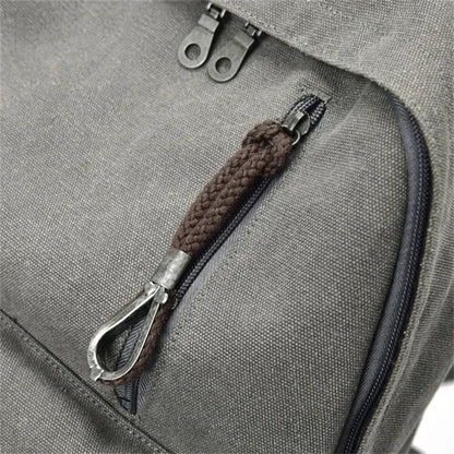 Durable Canvas College Laptop Backpack