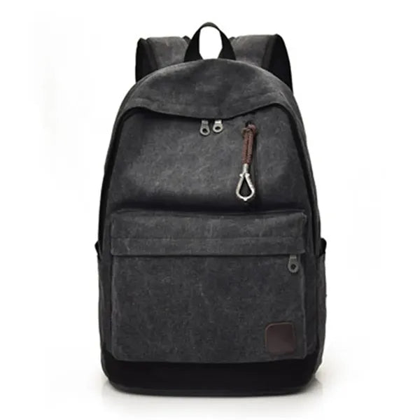 Durable Canvas College Laptop Backpack