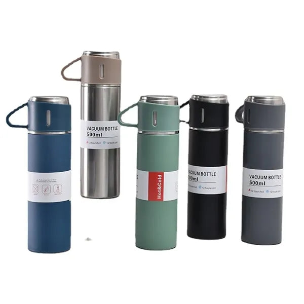 16.9oz Vacuum Insulated Bottle with Cup - Business Gift