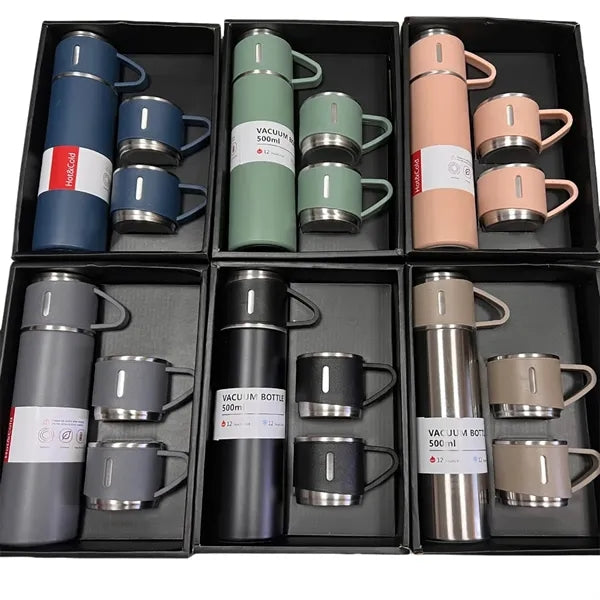 16.9oz Vacuum Insulated Bottle with Cup - Business Gift