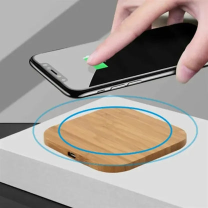 Eco-Friendly Bamboo Wireless Charger Pad