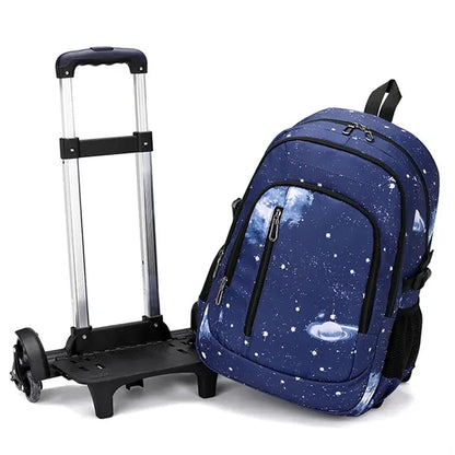 Boys' 18.5in Rolling Backpack - 6-Wheel Luggage