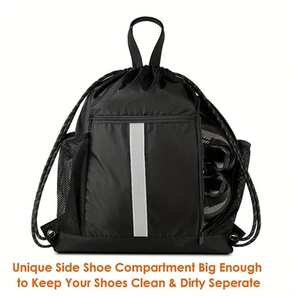 Sports Gym Drawstring Backpack Bag