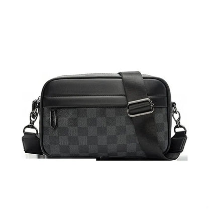 Men's 8in Grid Crossbody Shoulder Bag