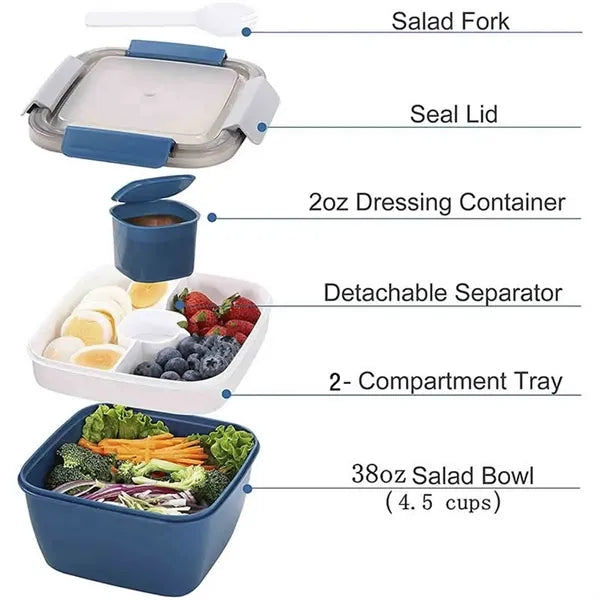 Salad Lunch Box with Fork