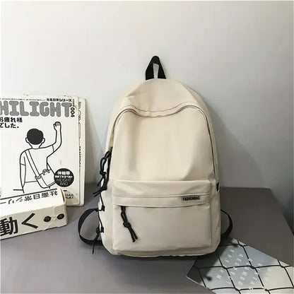 17.7in College Backpack with Green Frog Pendant