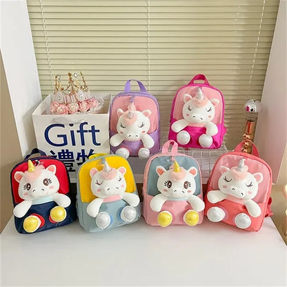 Girls' Pink Unicorn Backpack for Kids