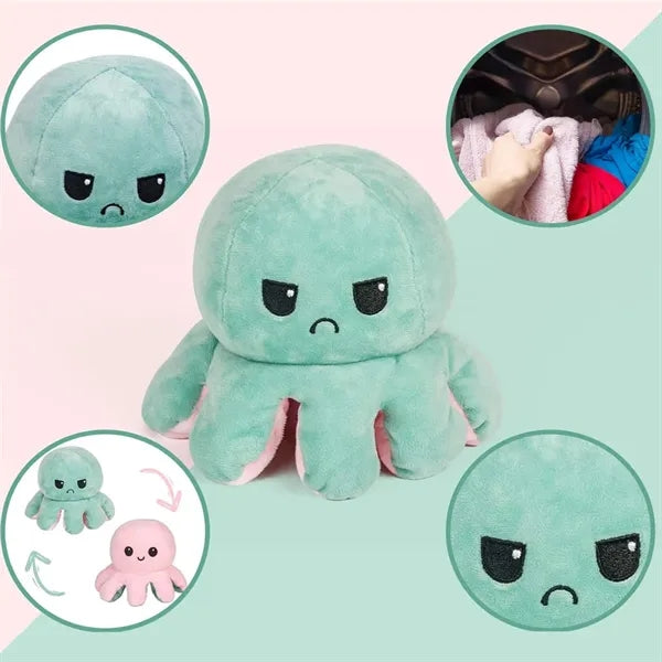 Flip Octopus Plush Toy for Stress Relief