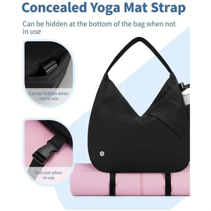 Women's Large Gym Duffel with Yoga Mat Holder