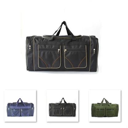 80L Men's Super Large Travel Duffel - Black/Blue/Green
