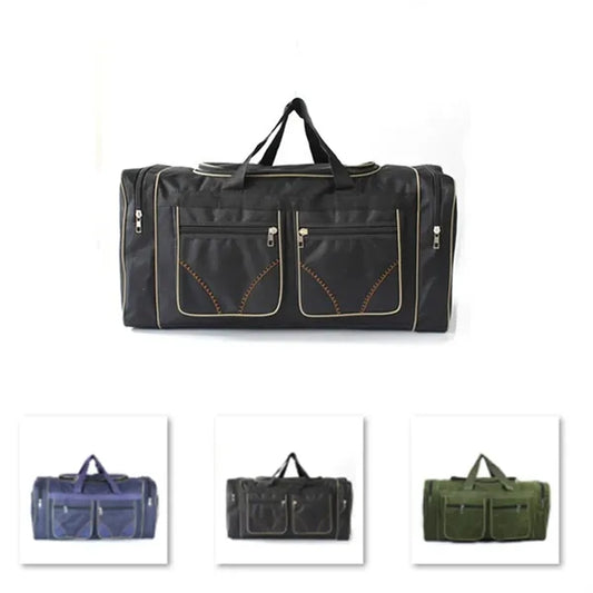 80L Men's Super Large Travel Duffel - Black/Blue/Green