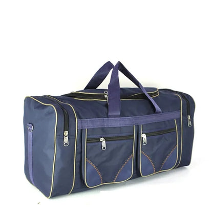 80L Men's Super Large Travel Duffel - Black/Blue/Green