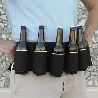 6 Beer Cans Belt Holder for Outdoor Events