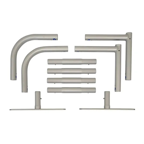 2'W x 2'H  EuroFit Tabletop Straight Wall Hardware