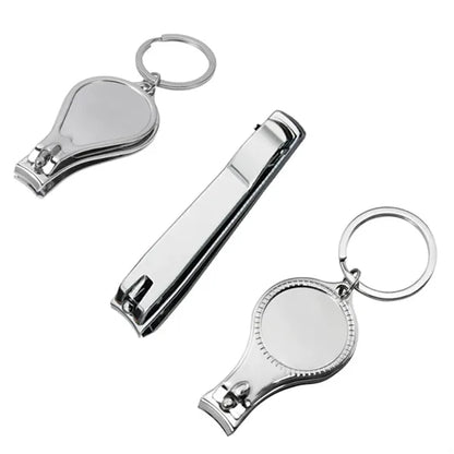 Metal Nail Clipper Keychain with Custom Logo Area