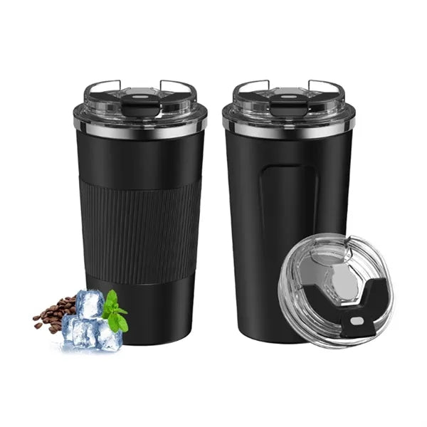 17Oz. Stainless Steel Insulated Travel Mug W/ Flip Lid