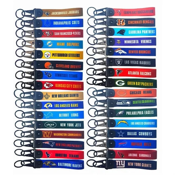 Custom Woven Tactical Keychain with Metal Clip and Keyring