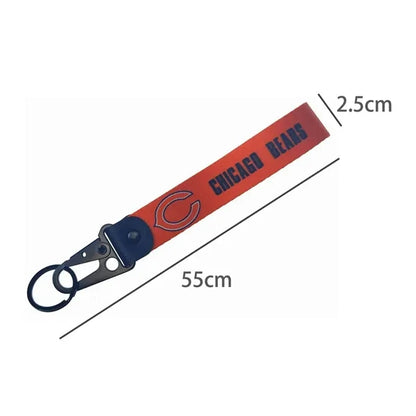 Custom Woven Tactical Keychain with Metal Clip and Keyring